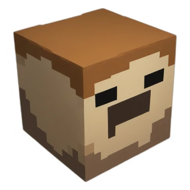 Minecraft dirt block sticker