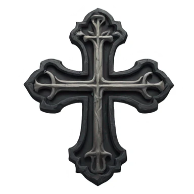 Gothic cross sticker