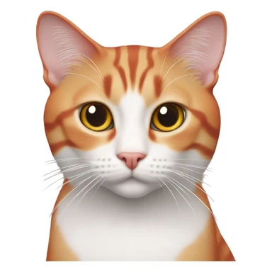 Gar Red white male cat looking in the camera  sticker