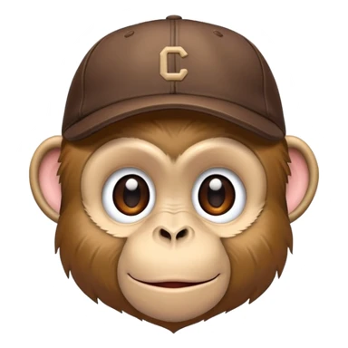 Un singe avec une casquette malpolie  sticker