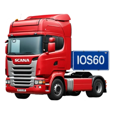 грузовик scania с польским номером WGM 5612L sticker
