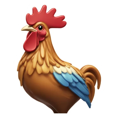 caramel lollipop cockerel sticker