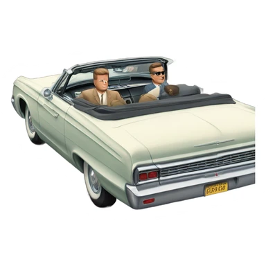 John F. Kennedy cars incident sticker