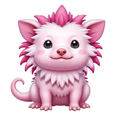 Dog and axlotol combo sticker