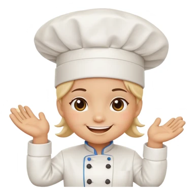 Bimbo bakery mascot character with chef hat sticker