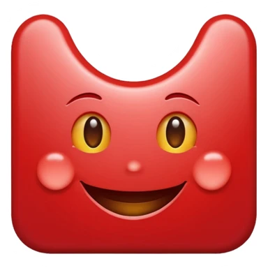 X letter smilling sticker