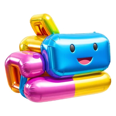   jeff koons style inflatable SPAM  ticker sculpture  sticker