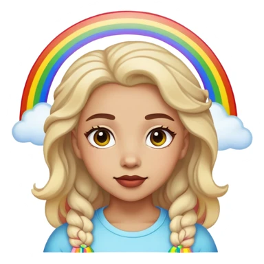 YLLA  with a rainbow background sticker