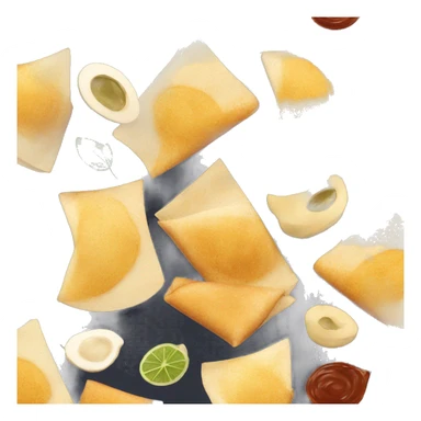 Dosa and chutney sticker