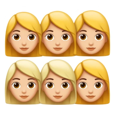 5 personas de diferentes estilos, que solo sea un rubio sticker