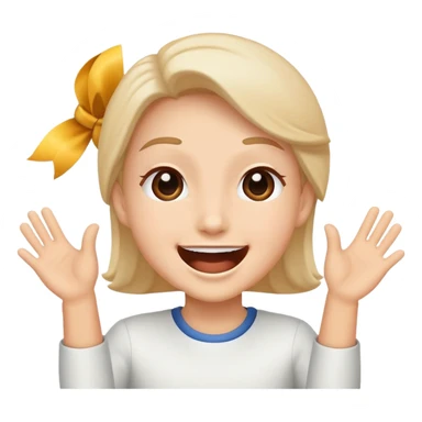face cheering at a parade, joyful expression sticker