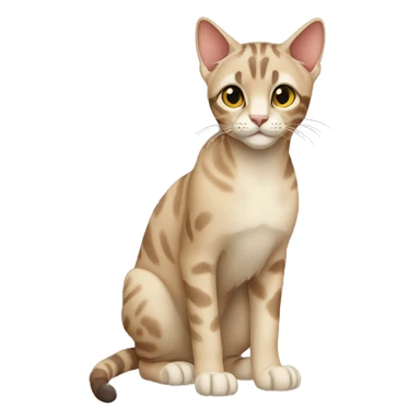 Serengeti Cat Full Body sticker