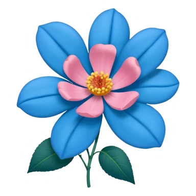 Apena faça uma Flor de uma cor azul q nem uma rosa mucha sticker