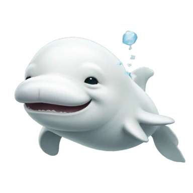 Beluga with seal sticker