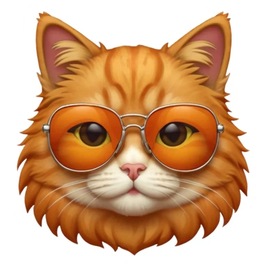 Cat with sunglasses sticker