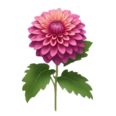 Dahlia flower sticker