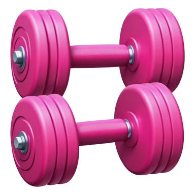 pink dumbbell  sticker