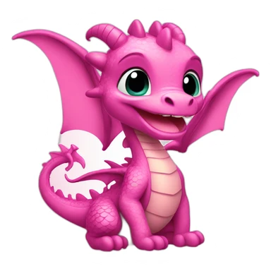 dragon cute disney pink sticker