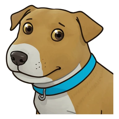 dog showing his bum sticker