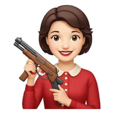 Betty Crocker with an Uzi sticker