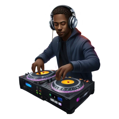 Cdj music dj  sticker