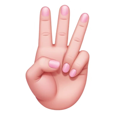 light pink middle finger sticker