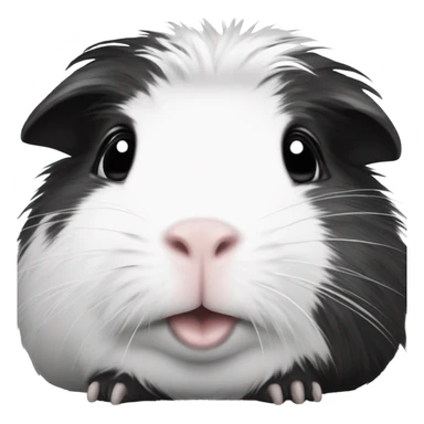 Black and white guinea pig sticker