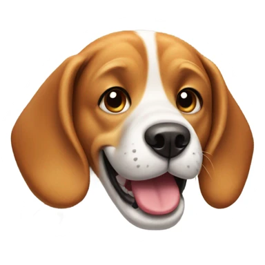 beagle smiling sticker
