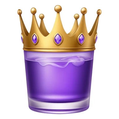 crown royal crown glass with black background sticker