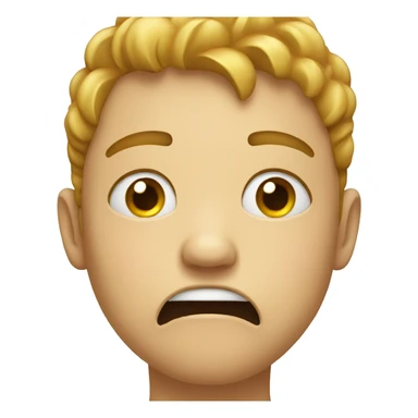 Crying emoji with zipper mouth and eyes closed sticker