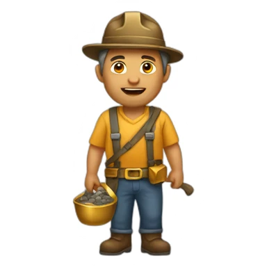 gold miner sticker