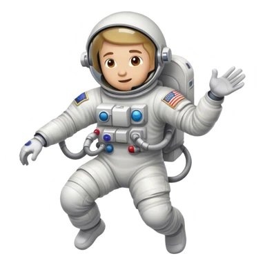 Astronaut exercising  sticker