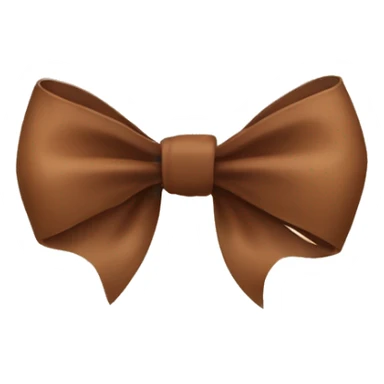 brown bow cute sticker