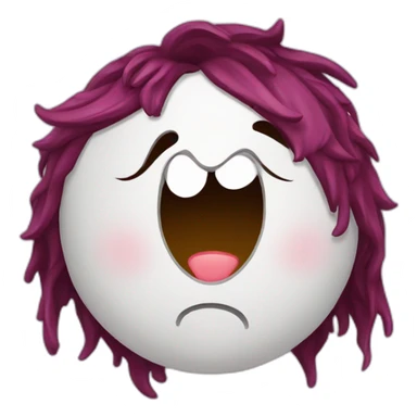 disheveled girl berry sticker