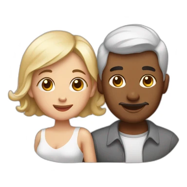 une femme qui fais des bébé avec un homme sticker