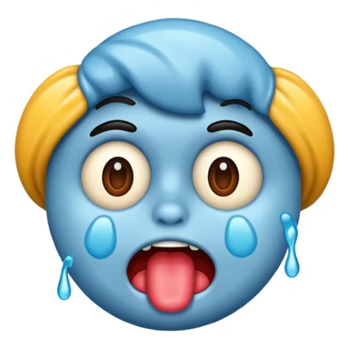 Drooling idiot sticker