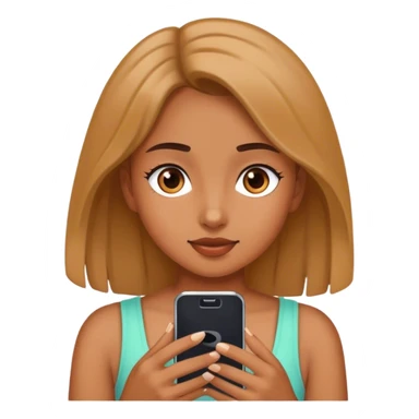 Girl on her phone  sticker