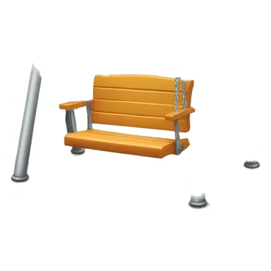 Metal swing set sticker