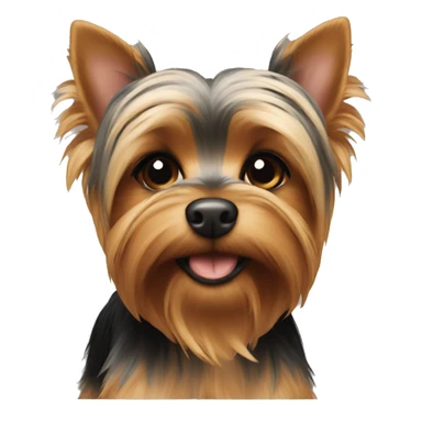 Yorkie belly sticker
