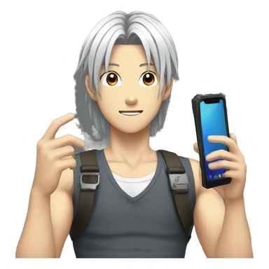 anime vs phone sticker