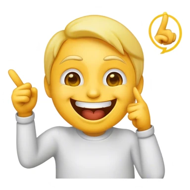 Un emojis qui rie et qui pointe du doigt la personne en se moquant  sticker
