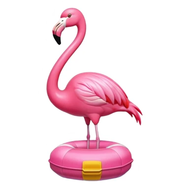 flamingo buoy sticker