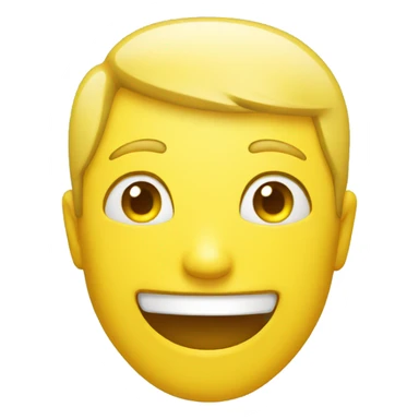 basic yellow smile sticker