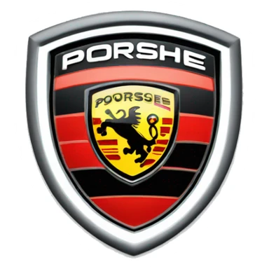 Porsche logo sticker