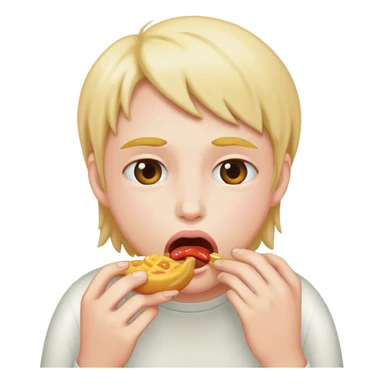 Fattie eating a lot sticker