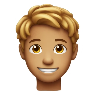 Smiling boy with freckles sticker