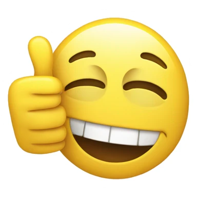 Smiley face with thumbs up sticker