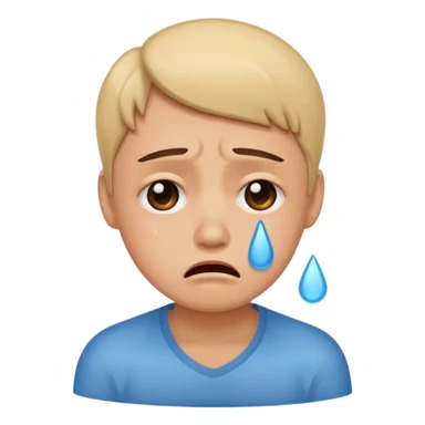 Crying sticker