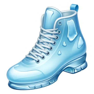 shoe made of ice sticker