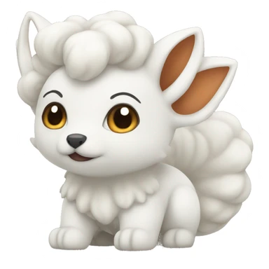 White vulpix sticker